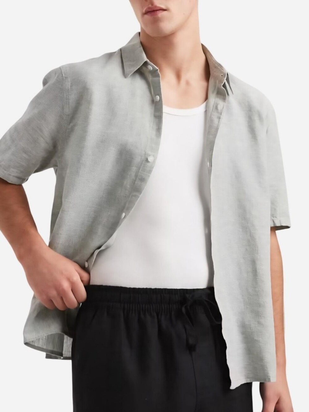 Asos Cotton Linen Button Down
